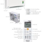 Điều hòa Panasonic 1 chiều inverter XU12UKH-8 12.000BTU