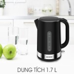 Ấm siêu tốc 1.7 Lít Sharp EKJ-17VP-BK 1800W