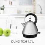 Ấm siêu tốc 1.7 Lít Sharp EKJ-17VSD-ST 3000W