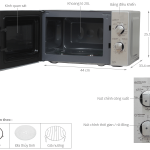 Lò vi sóng có nướng Sharp R-G227VN-M 20 Lít