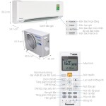 Điều hòa Panasonic 1 chiều inverter XU18UKH-8 18.000BTU