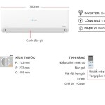 Điều hòa Casper 1 chiều Inverter 1HP-9.500BTU GC-09IS35