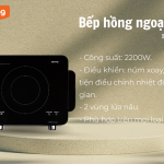 Bếp hồng ngoại đơn cảm ứng đa năng 2200W Joyoung H22H5B1- Bảo hành 1 đổi 1 trong 1 năm