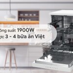 Máy rửa bát độc lập Whirlpool WFC 3C26P 14 bộ - Nhập khẩu Châu Âu