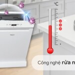 Máy rửa bát độc lập Whirlpool WFC 3C26P 14 bộ - Nhập khẩu Châu Âu