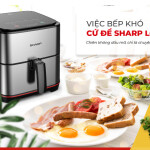 Nồi chiên không dầu 5L Sharp KF-AF50EV-ST