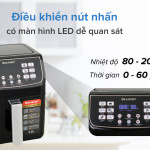 Nồi chiên không dầu Sharp KF-AF55EV-BK 5.2 lít