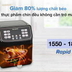 Nồi chiên không dầu Sharp KF-AF55EV-BK 5.2 lít