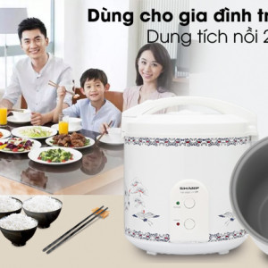 Nồi cơm nắp gài Sharp KS-223TJV-CR 2.2 lít