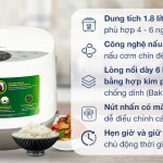 Nồi cơm điện tử Philips 1.8 lít HD4515/55