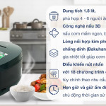 Nồi cơm điện tử Philips 1.8 lít HD4518/62