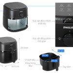 Nồi chiên không dầu Philips NA130/00 6.2 lít