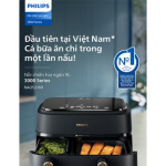 Nồi chiên không dầu 2 ngăn Philips 9 lít NA352/00