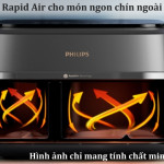 Nồi chiên không dầu 2 ngăn Philips 9 lít NA352/00