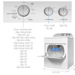 Máy sấy thông hơi Whirlpool 15 Kg 3LWED4815FW