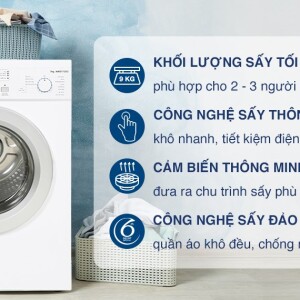 Máy sấy thông hơi Whirlpool 7kg AWD712S2