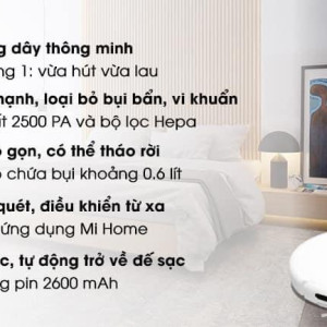 Robot hút bụi Xiaomi Vacuum Mop SKV4093GL hàng trưng bày - demo (Cam kết chính hãng, bảo hành 3 tháng)