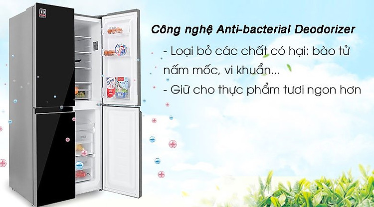 Tủ Lạnh Sharp SJ-XP630PG-BK, 627 lít, Inverter Chính Hãng, Giá Rẻ