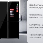 Tủ lạnh Sharp Inverter 525 Lít 4 cửa SJ-FXP600VG-BK